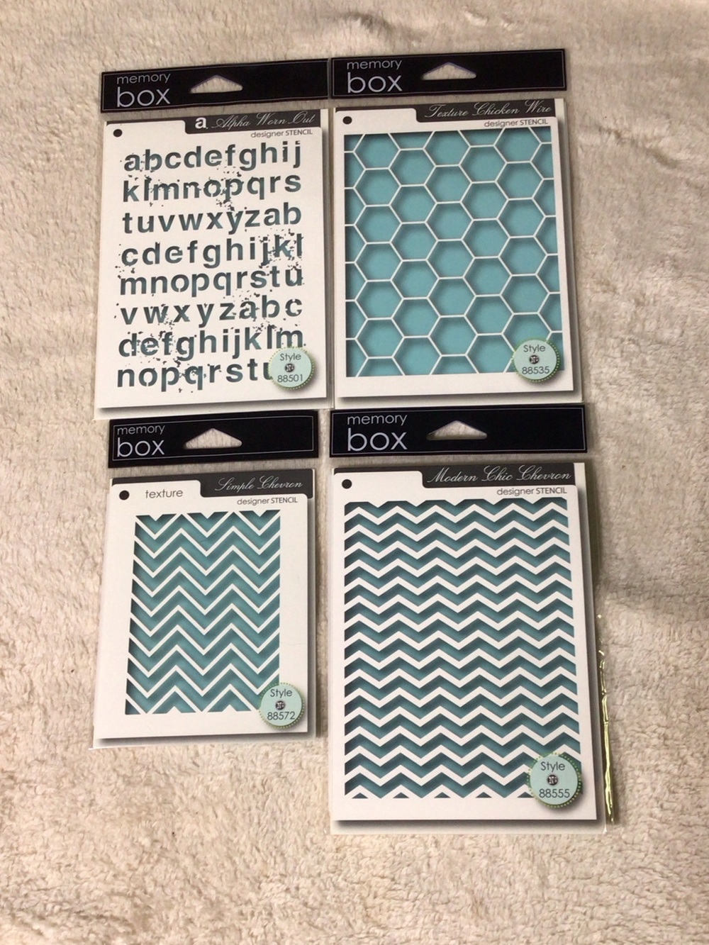 Memory Box Stencil Set